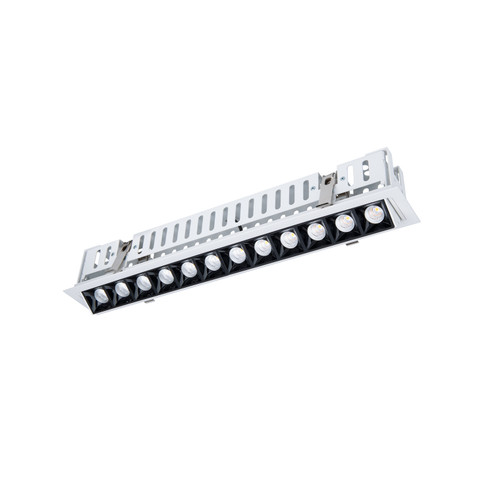 Multi Stealth LED Adjustable Trim in Black/White (34|R1GAT12-N940-BKWT)