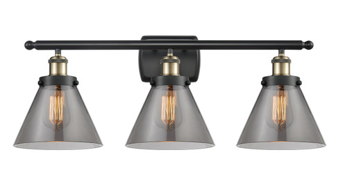 Ballston Urban Three Light Bath Vanity in Black Antique Brass (405|916-3W-BAB-G43)