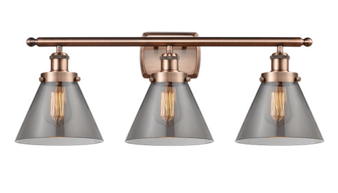 Ballston Urban LED Bath Vanity in Antique Copper (405|916-3W-AC-G43-LED)