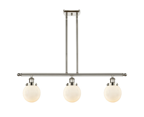 Ballston Urban Three Light Island Pendant in Polished Nickel (405|916-3I-PN-G201-6)