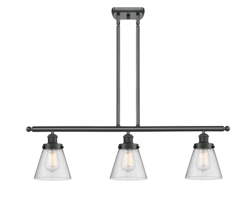 Ballston Urban Three Light Island Pendant in Matte Black (405|916-3I-BK-G64)