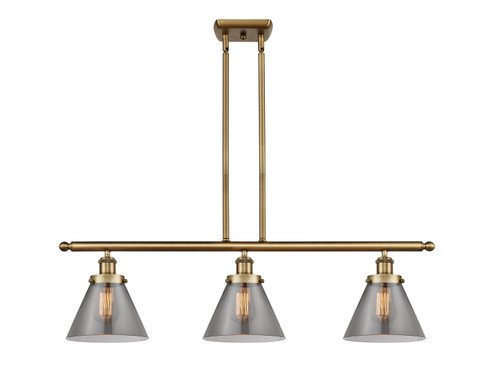 Ballston Urban Three Light Island Pendant in Brushed Brass (405|916-3I-BB-G43)