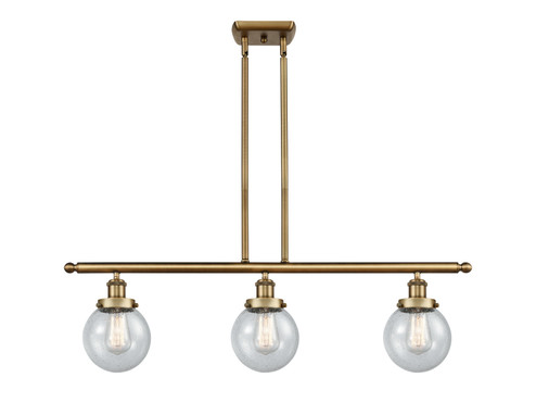 Ballston Urban LED Island Pendant in Brushed Brass (405|916-3I-BB-G204-6-LED)