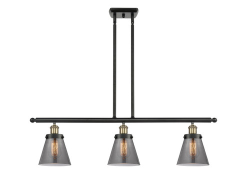 Ballston Urban Three Light Island Pendant in Black Antique Brass (405|916-3I-BAB-G63)