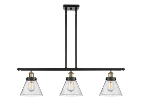 Ballston Urban Three Light Island Pendant in Black Antique Brass (405|916-3I-BAB-G44)