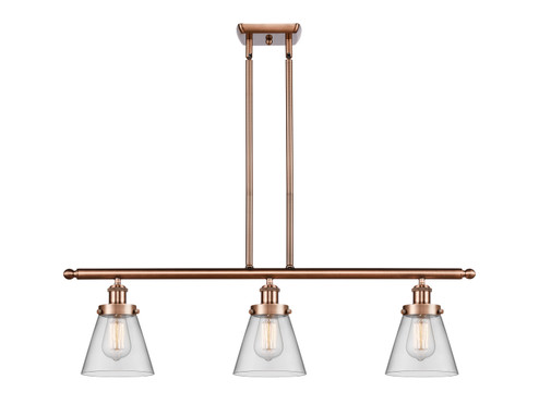Ballston Urban Three Light Island Pendant in Antique Copper (405|916-3I-AC-G62)