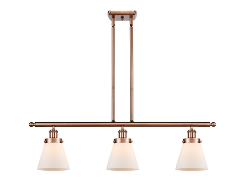 Ballston Urban Three Light Island Pendant in Antique Copper (405|916-3I-AC-G61)