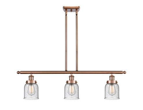 Ballston Urban Three Light Island Pendant in Antique Copper (405|916-3I-AC-G54)