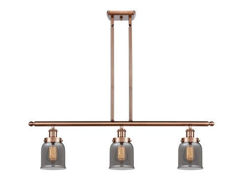 Ballston Urban Three Light Island Pendant in Antique Copper (405|916-3I-AC-G53)