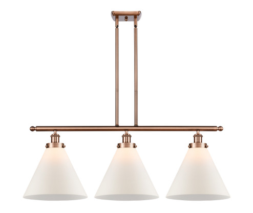 Ballston Urban Three Light Island Pendant in Antique Copper (405|916-3I-AC-G41-L)