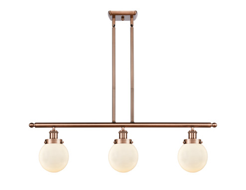 Ballston Urban LED Island Pendant in Antique Copper (405|916-3I-AC-G201-6-LED)