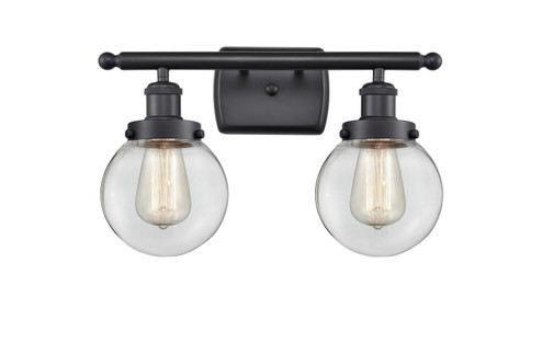 Ballston Urban LED Bath Vanity in Matte Black (405|916-2W-BK-G202-6-LED)
