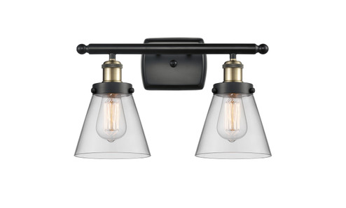 Ballston Urban Two Light Bath Vanity in Black Antique Brass (405|916-2W-BAB-G62)