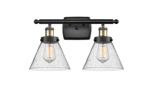 Ballston Urban LED Bath Vanity in Black Antique Brass (405|916-2W-BAB-G44-LED)