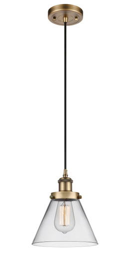 Ballston Urban LED Mini Pendant in Brushed Brass (405|916-1P-BB-G42-LED)