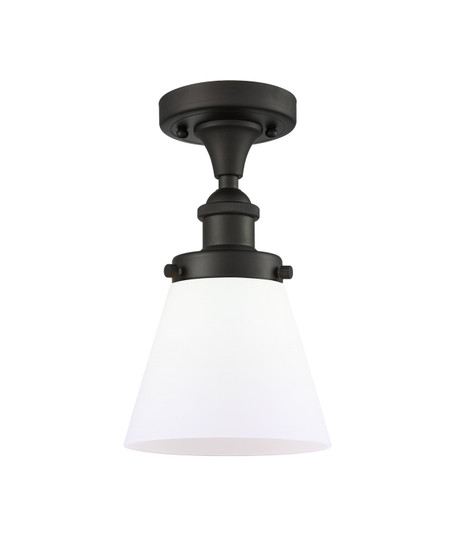 Ballston Urban One Light Semi-Flush Mount in Oil Rubbed Bronze (405|916-1C-OB-G61)