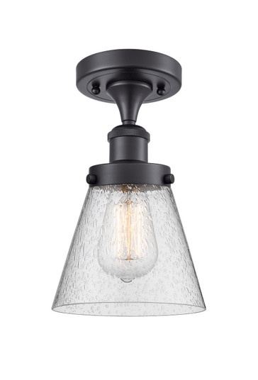 Ballston Urban One Light Semi-Flush Mount in Matte Black (405|916-1C-BK-G64)
