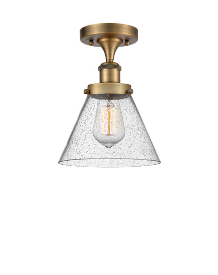 Ballston Urban LED Semi-Flush Mount in Brushed Brass (405|916-1C-BB-G44-LED)