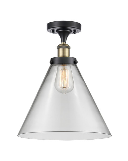 Ballston Urban One Light Semi-Flush Mount in Black Antique Brass (405|916-1C-BAB-G42-L)