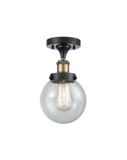 Ballston Urban One Light Semi-Flush Mount in Black Antique Brass (405|916-1C-BAB-G204-6)