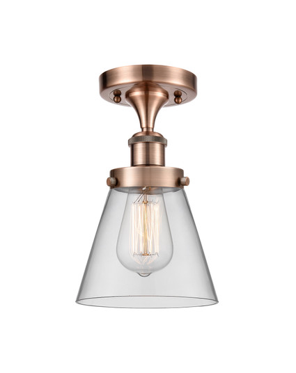 Ballston Urban One Light Semi-Flush Mount in Antique Copper (405|916-1C-AC-G62)