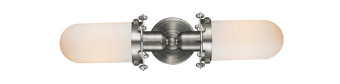 Austere Two Light Bath Vanity in Brushed Satin Nickel (405|900-2W-SN-CE231-SN-W)