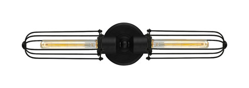 Austere LED Bath Vanity in Matte Black (405|900-2W-BK-CE225-BK-LED)