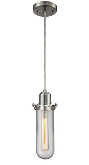 Austere One Light Mini Pendant in Brushed Satin Nickel (405|900-1P-SN-CE228-SN-CL)