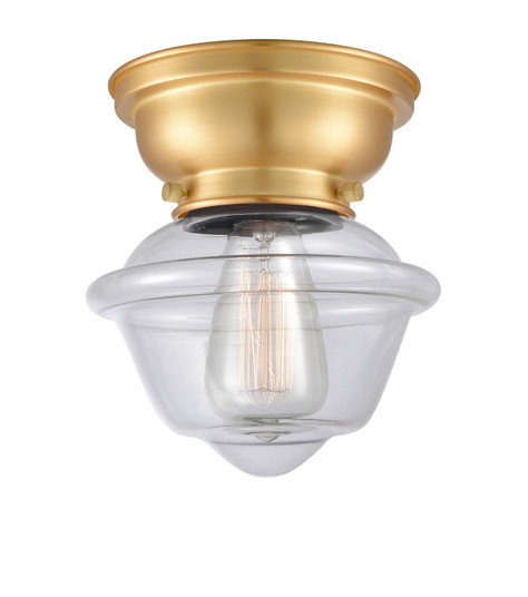 Franklin Restoration One Light Flush Mount in Satin Gold (405|623-1F-SG-G532)