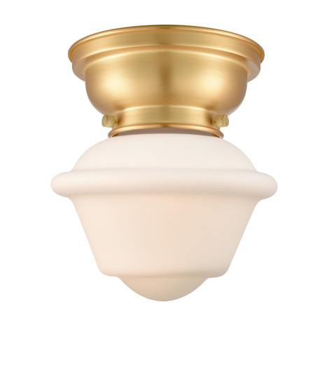 Franklin Restoration One Light Flush Mount in Satin Gold (405|623-1F-SG-G531)