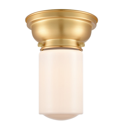 Franklin Restoration One Light Flush Mount in Satin Gold (405|623-1F-SG-G311)