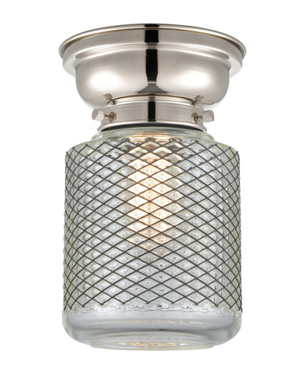 Franklin Restoration One Light Flush Mount in Polished Nickel (405|623-1F-PN-G262)