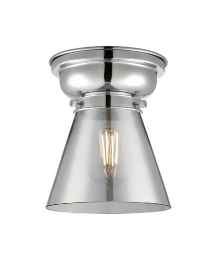 Franklin Restoration One Light Flush Mount in Polished Chrome (405|623-1F-PC-G63)
