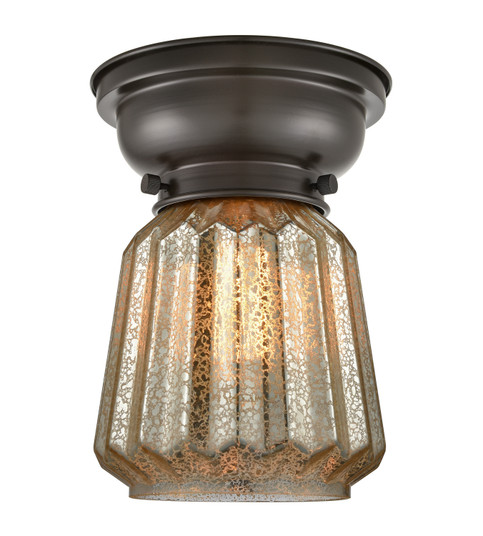Franklin Restoration One Light Flush Mount in Oil Rubbed Bronze (405|623-1F-OB-G146)