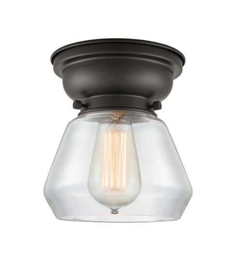 Franklin Restoration One Light Flush Mount in Matte Black (405|623-1F-BK-G172)