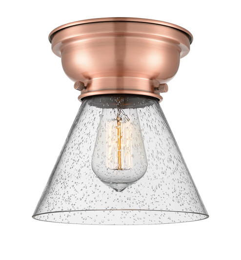 Franklin Restoration One Light Flush Mount in Antique Copper (405|623-1F-AC-G44)