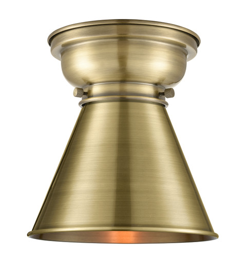 Franklin Restoration One Light Flush Mount in Antique Brass (405|623-1F-AB-M13-AB)