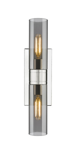 Downtown Urban Two Light Bath Vanity in Polished Nickel (405|617-2W-PN-G617-8SM)