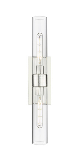 Downtown Urban Two Light Bath Vanity in Polished Chrome (405|617-2W-PC-G617-11CL)