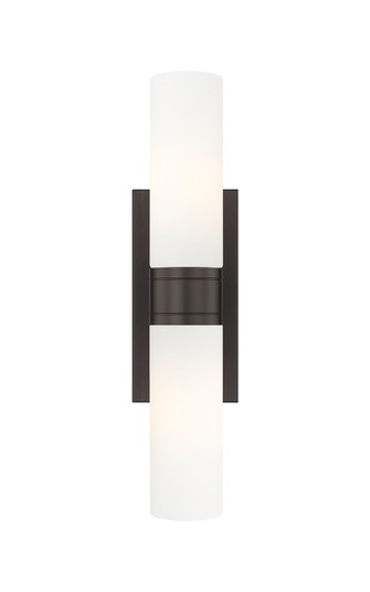 Downtown Urban Two Light Bath Vanity in Oil Rubbed Bronze (405|617-2W-OB-G617-8WH)