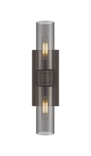 Downtown Urban Two Light Bath Vanity in Oil Rubbed Bronze (405|617-2W-OB-G617-8SM)