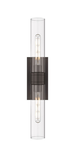 Downtown Urban Two Light Bath Vanity in Oil Rubbed Bronze (405|617-2W-OB-G617-11CL)