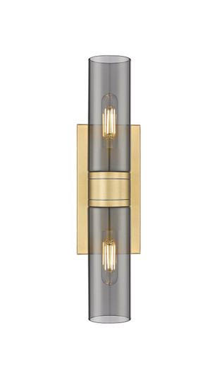 Downtown Urban Two Light Bath Vanity in Brushed Brass (405|617-2W-BB-G617-8SM)