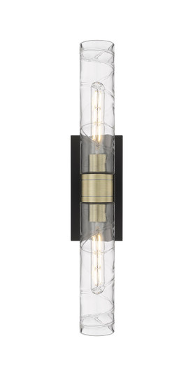 Downtown Urban Two Light Bath Vanity in Black Antique Brass (405|617-2W-BAB-G617-11DE)