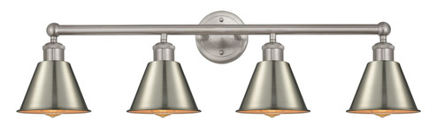 Edison Four Light Bath Vanity in Brushed Satin Nickel (405|616-4W-SN-M8-SN)