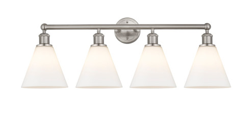 Edison Four Light Bath Vanity in Satin Nickel (405|616-4W-SN-GBC-81)