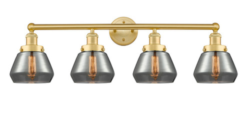 Edison Four Light Bath Vanity in Brushed Satin Nickel (405|616-4W-SN-G173)