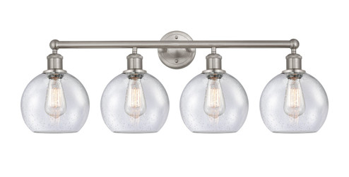Edison Four Light Bath Vanity in Satin Nickel (405|616-4W-SN-G124-8)