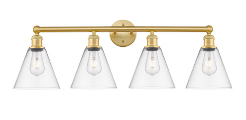 Edison Four Light Bath Vanity in Satin Gold (405|616-4W-SG-GBC-82)