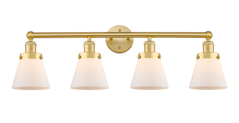 Edison Four Light Bath Vanity in Satin Gold (405|616-4W-SG-G61)
